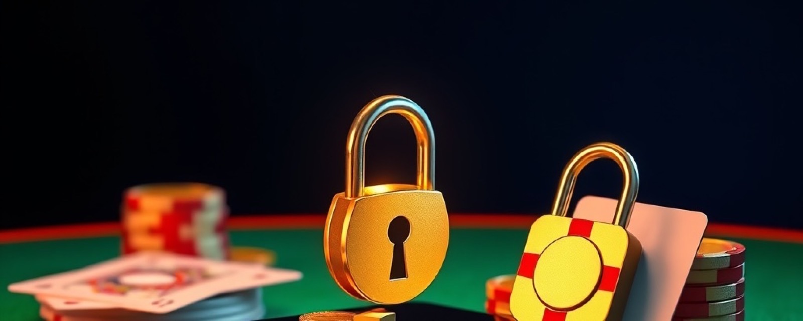 Rummy Pro Login artwork with glossy playing cards, gold chips and green felt