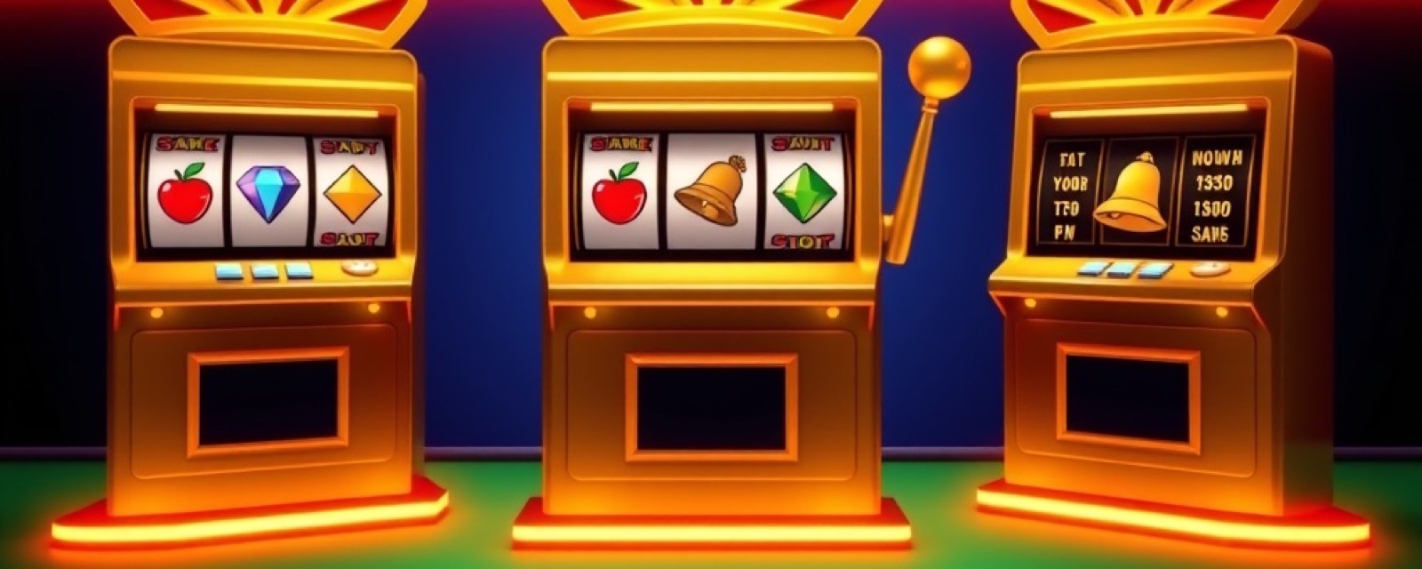 Rummy Pro Slot Games artwork with glossy playing cards, gold chips and green felt